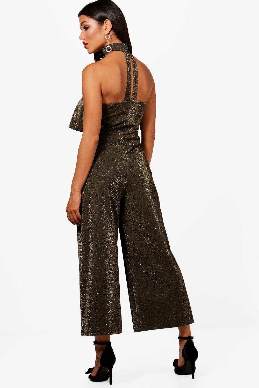 glitter culotte jumpsuit