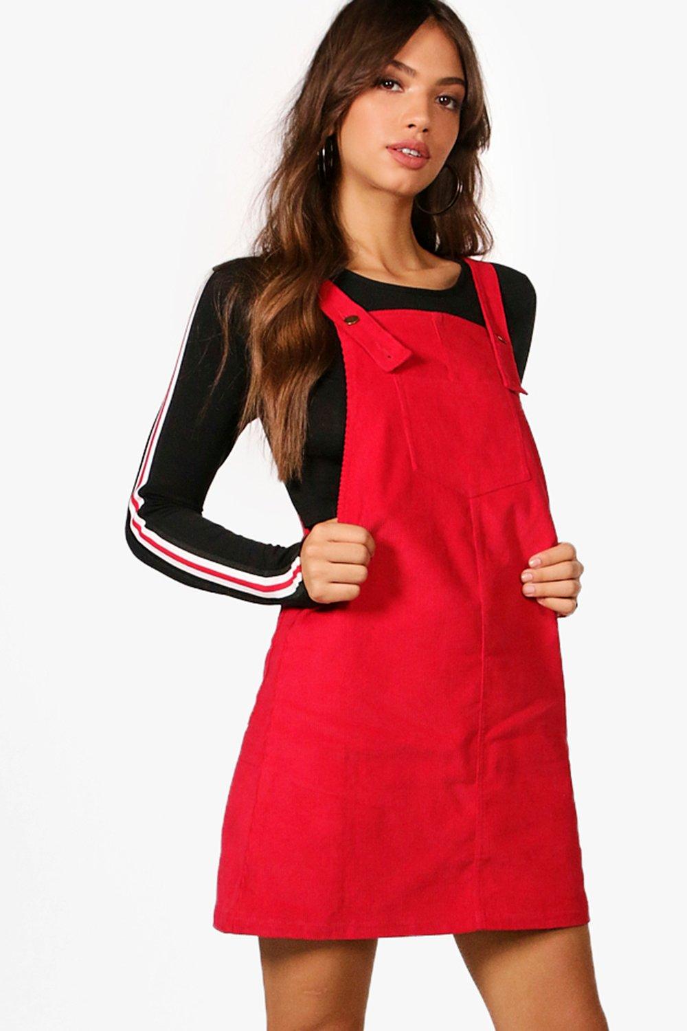 

Penny Сарафан из шнура с карманами спереди, Red