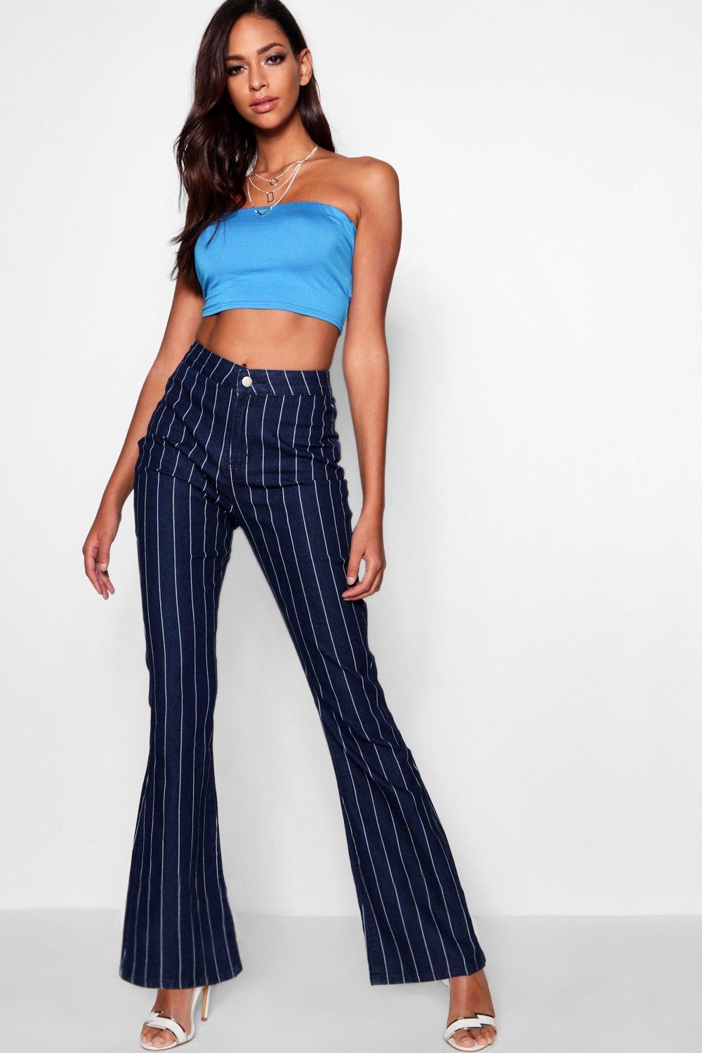 jeans with yellow stripe