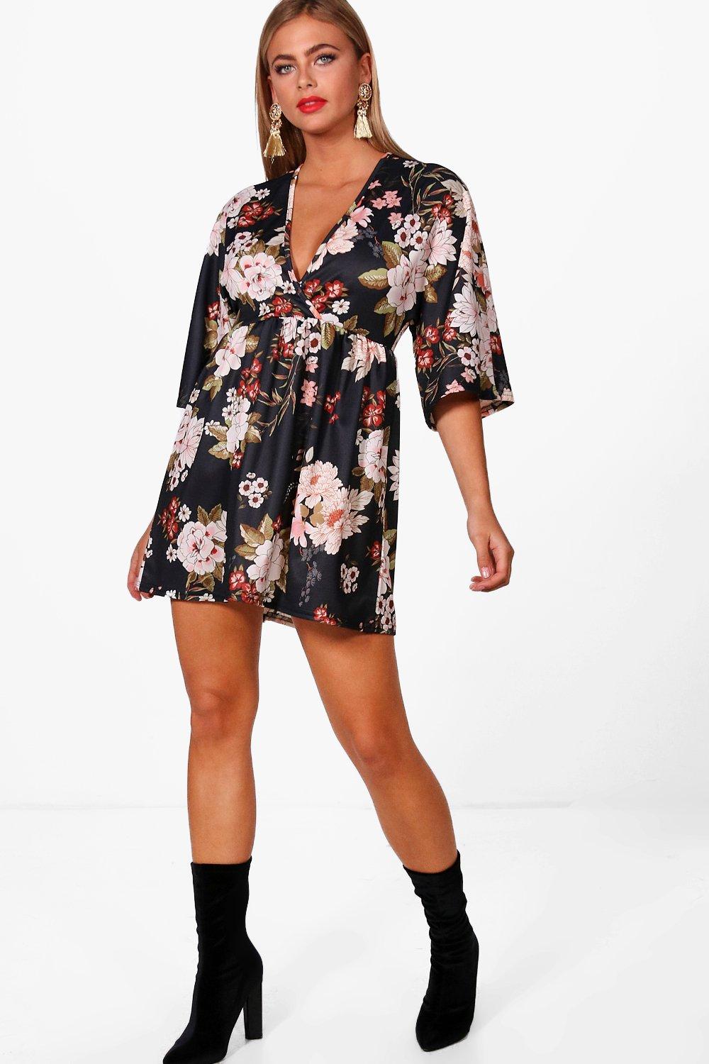 kimono smock dress