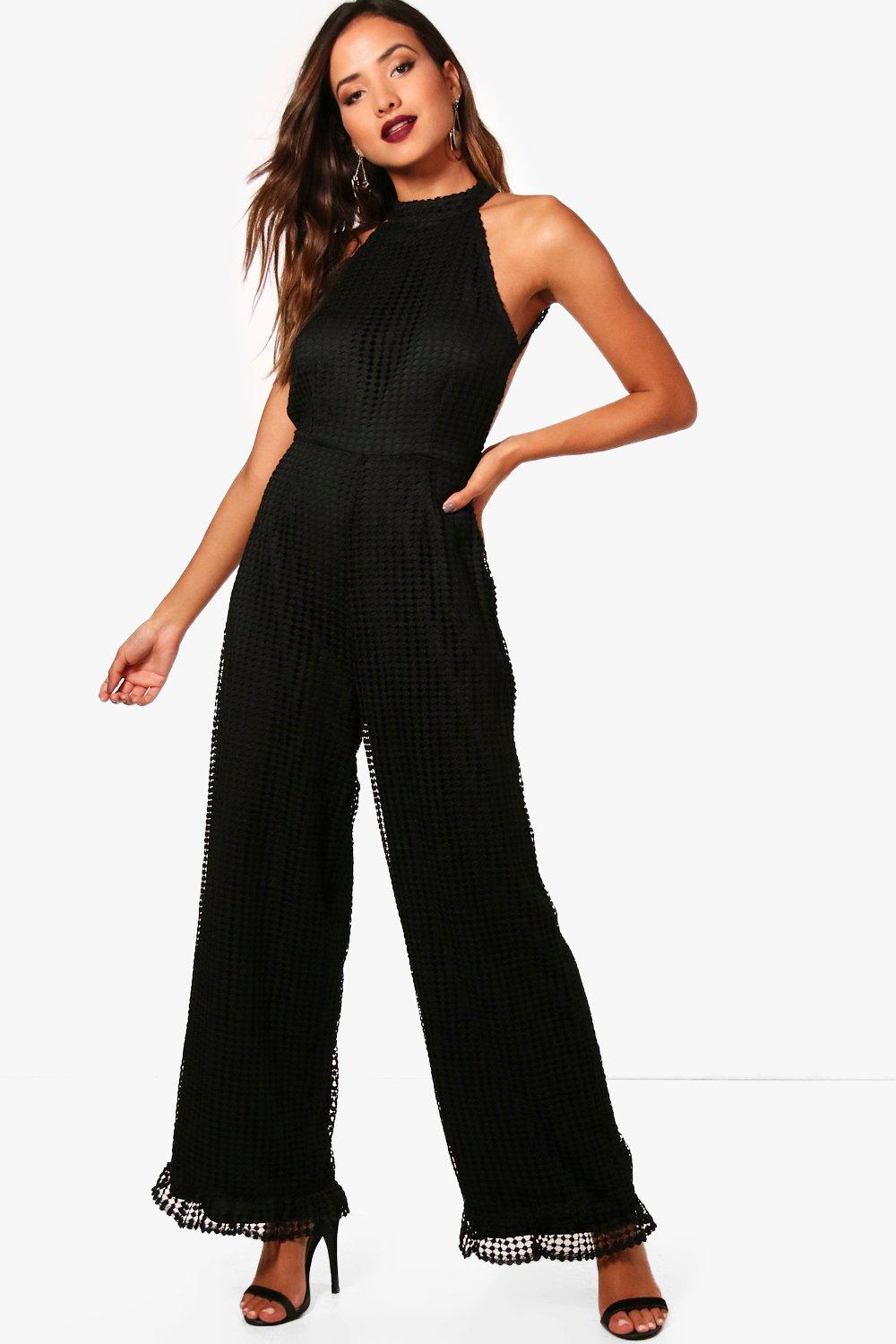 halter culotte jumpsuit
