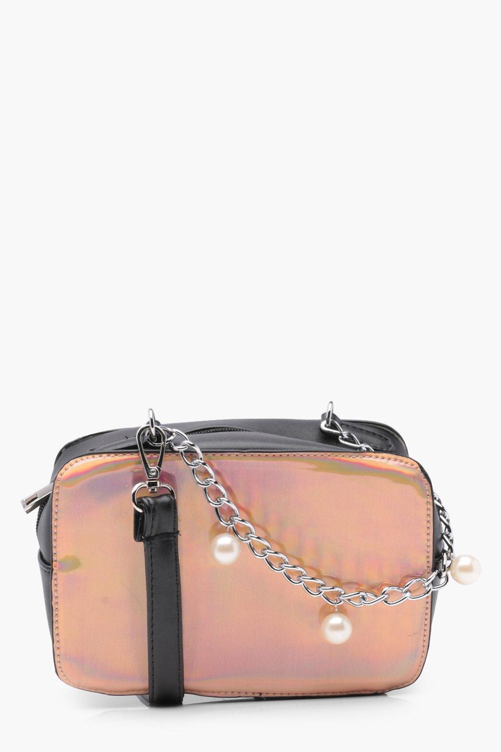 boohoo rose gold bag