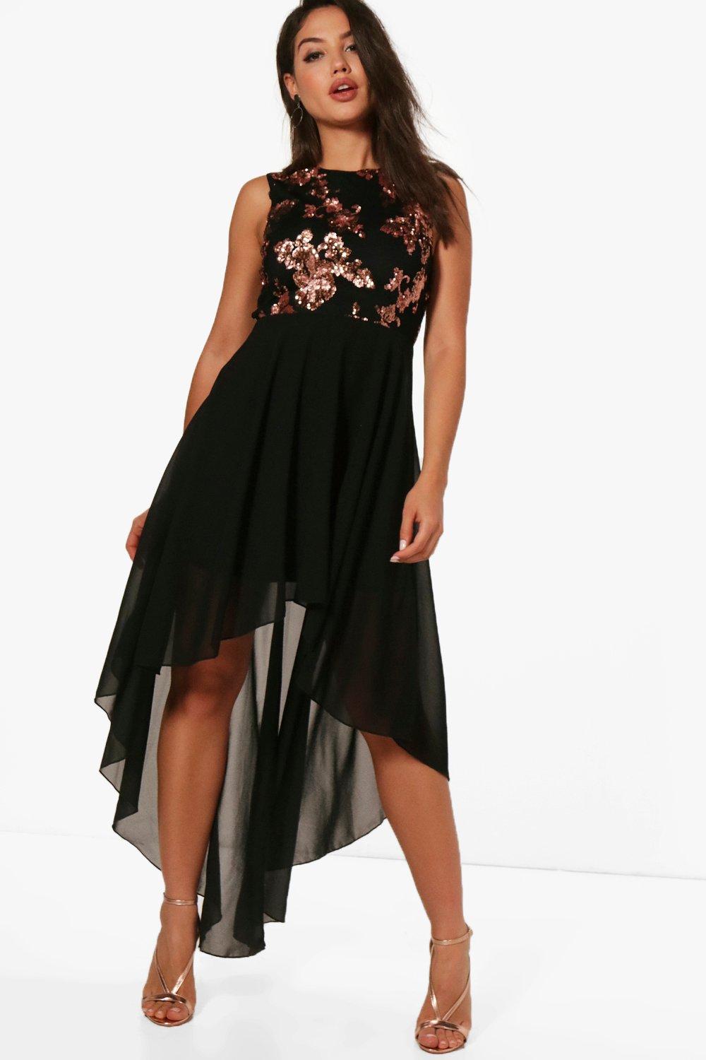 chiffon skater dress