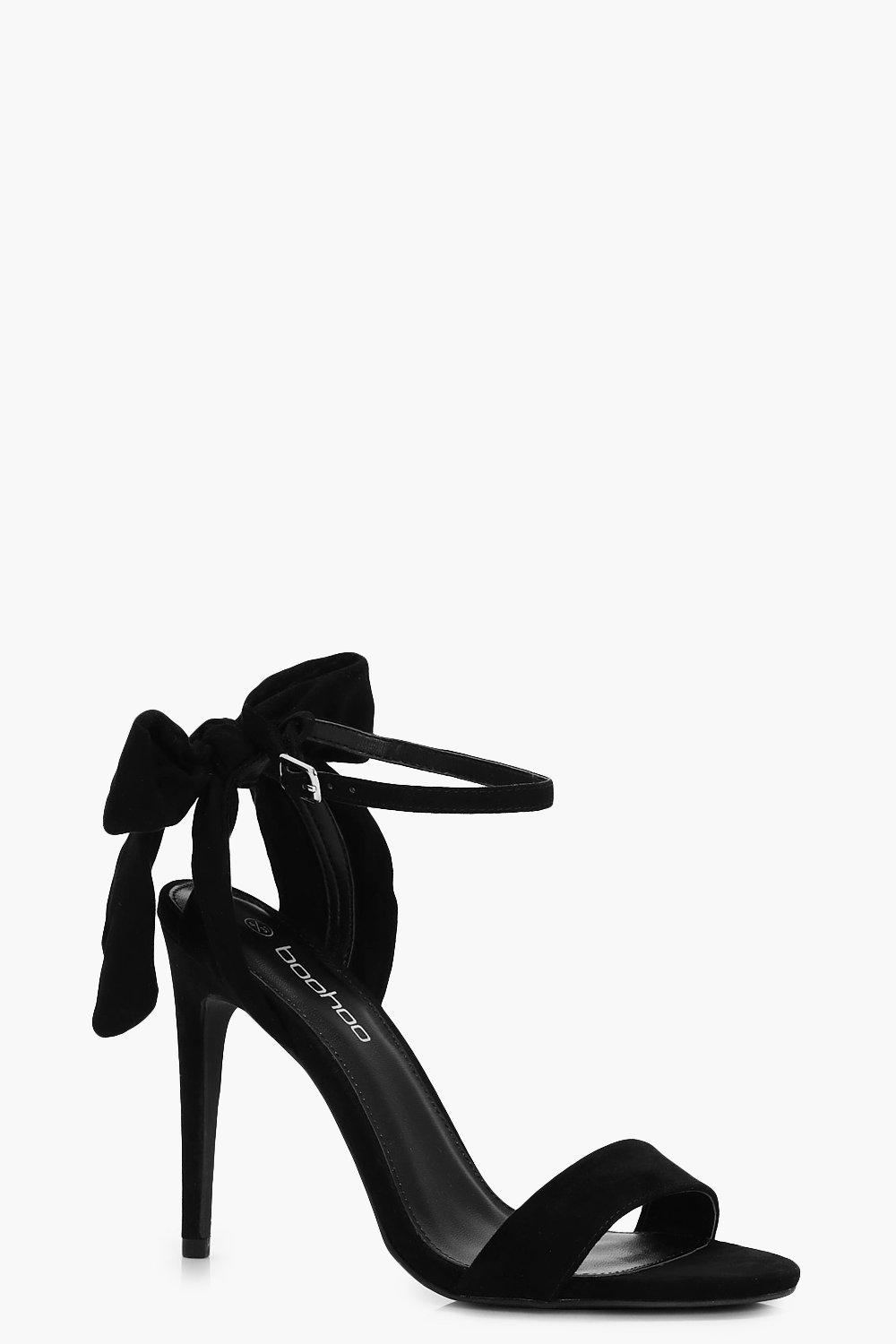 Olivia Bow Back 2 Part Heels | Boohoo