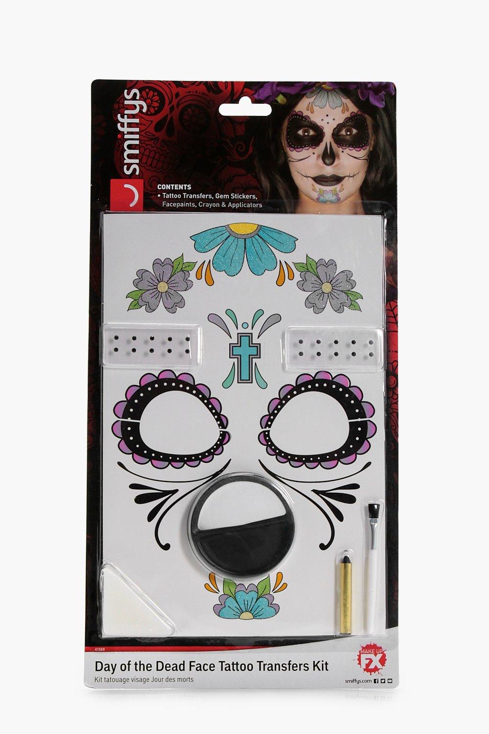 Day of the Dead Colour Tattoo Transfer Kit | Boohoo