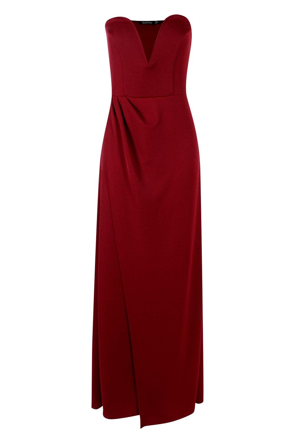 Bandeau Wrap Detail Maxi Dress Best Sale, UP TO 63% OFF |  www.editorialelpirata.com