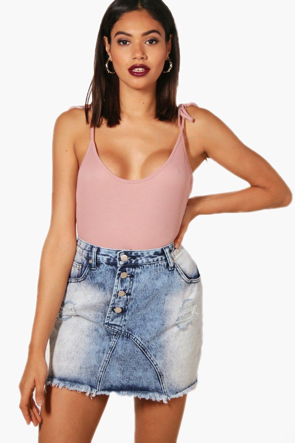 tie shoulder bodysuit