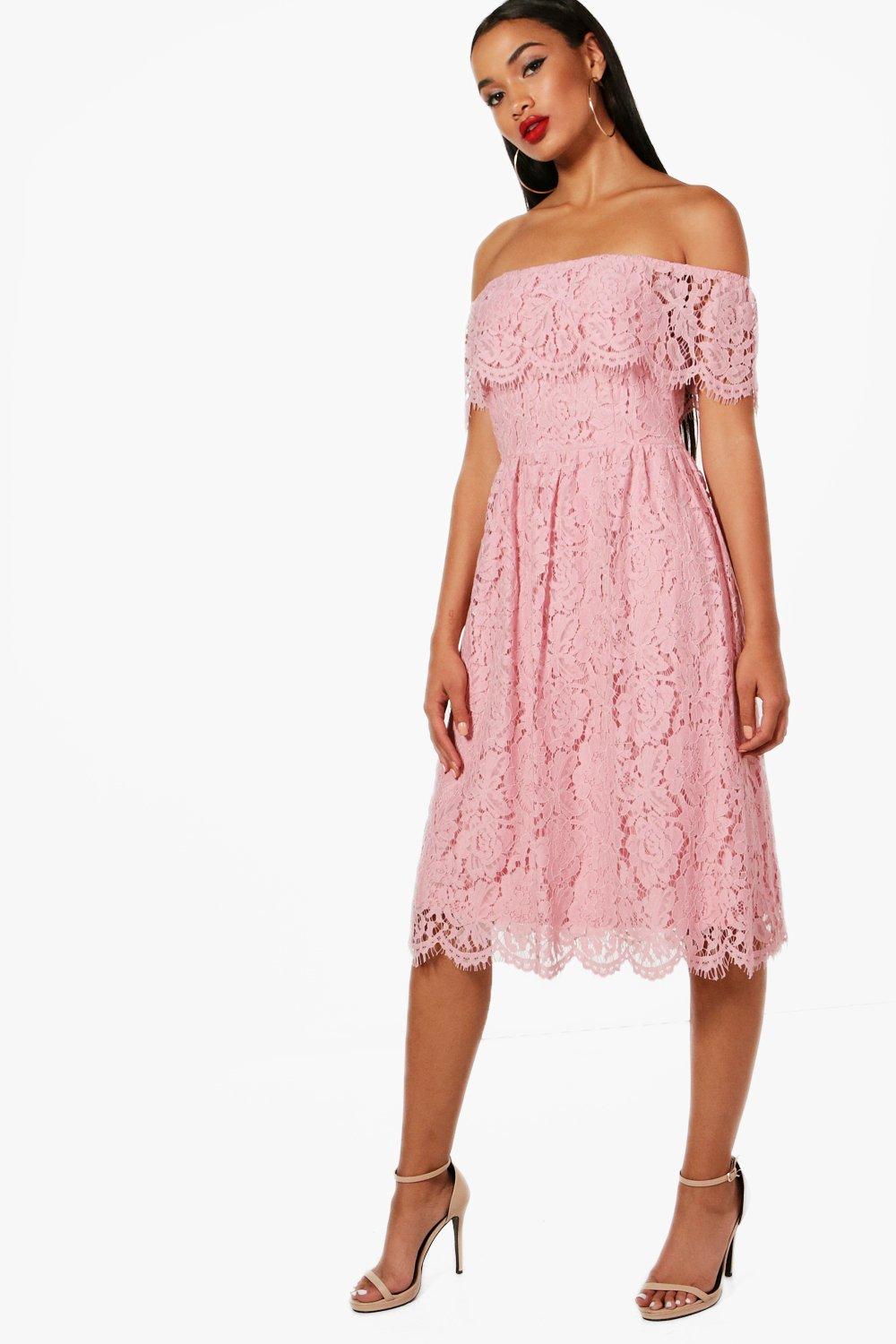 boohoo eyelash lace dress