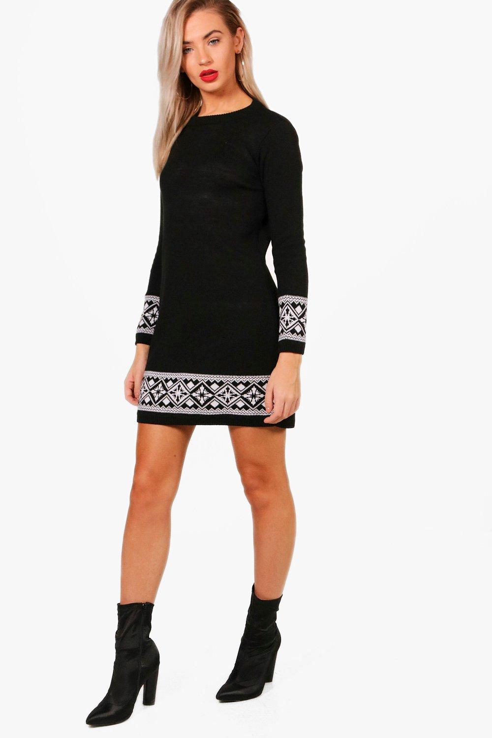 boohoo christmas jumper dress