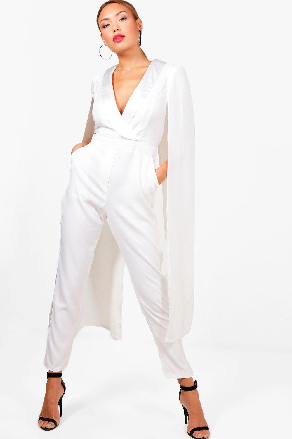 boohoo white jumpsuit
