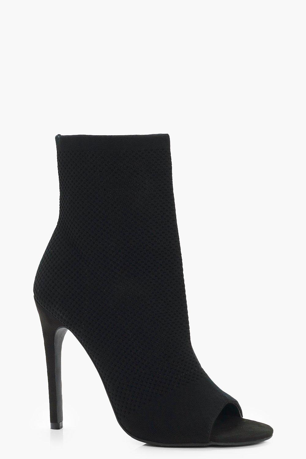 womens peep toe shoe boots