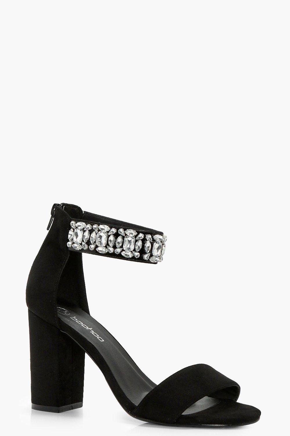 wide fit embellished heels