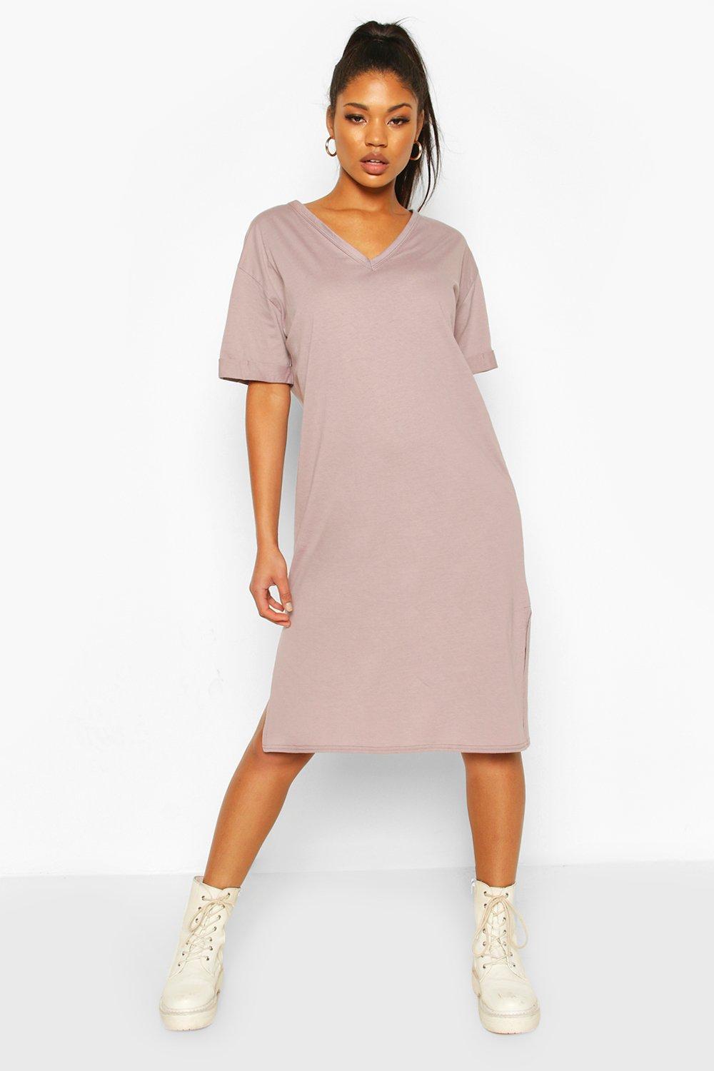 asos pink wrap dress