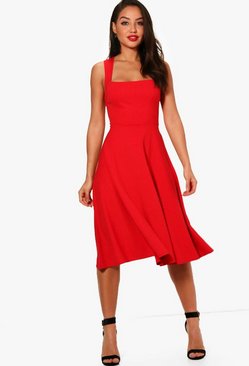 Burnt Orange Matron of Honor Dress
