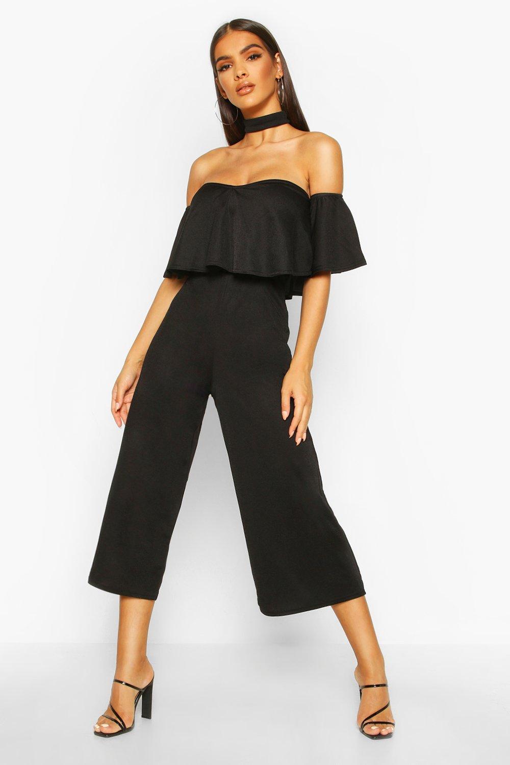 off the shoulder jumpsuit