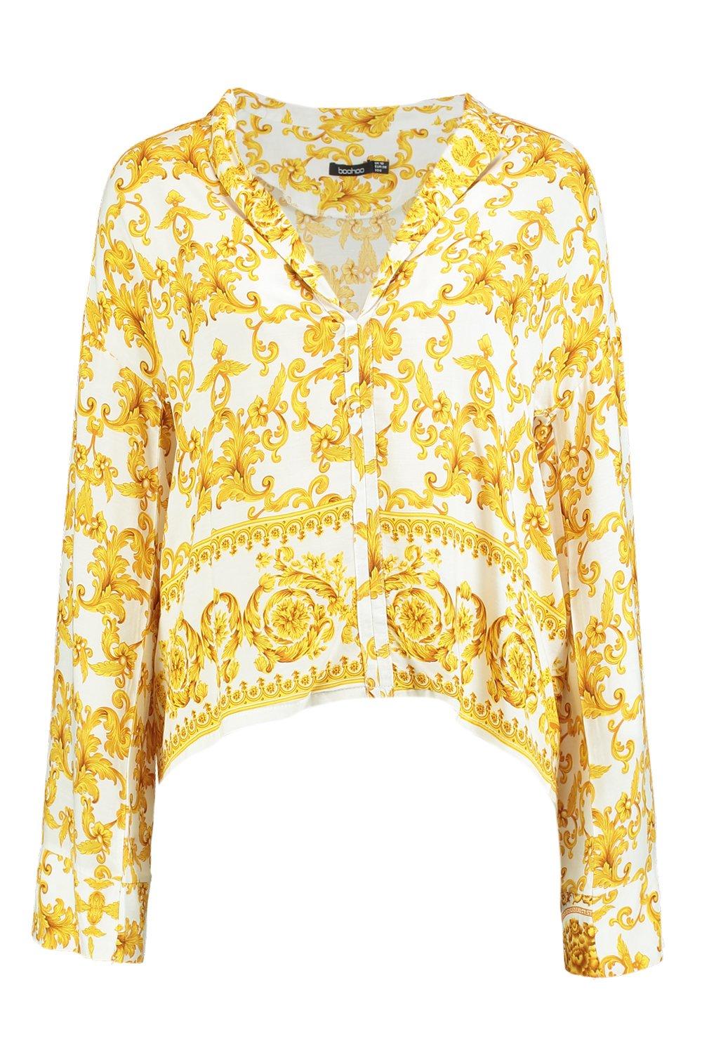 ruched poplin top