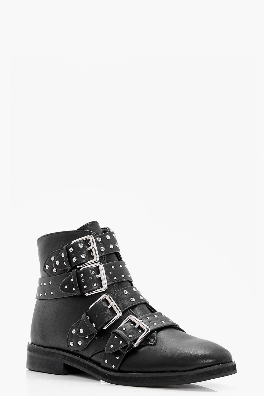 black studded boots