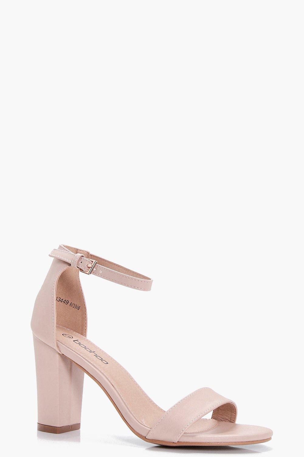 boohoo nude sandals