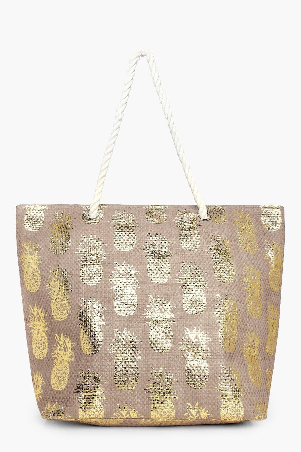 beach bag with pineapple