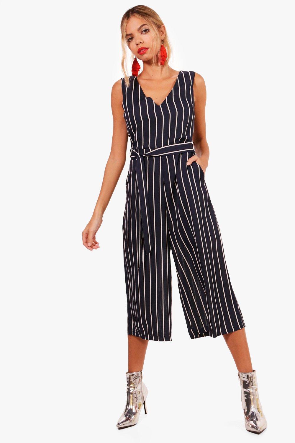 70s striped jumpsuit