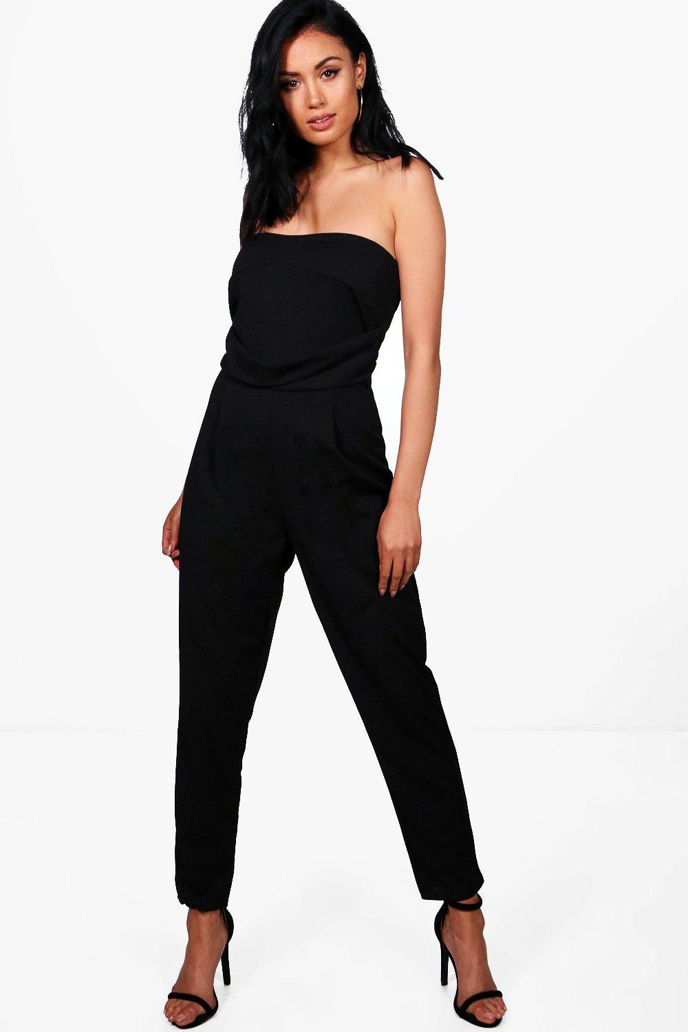 

Классический комбинезон Slim Fit в стиле бандо, Черный