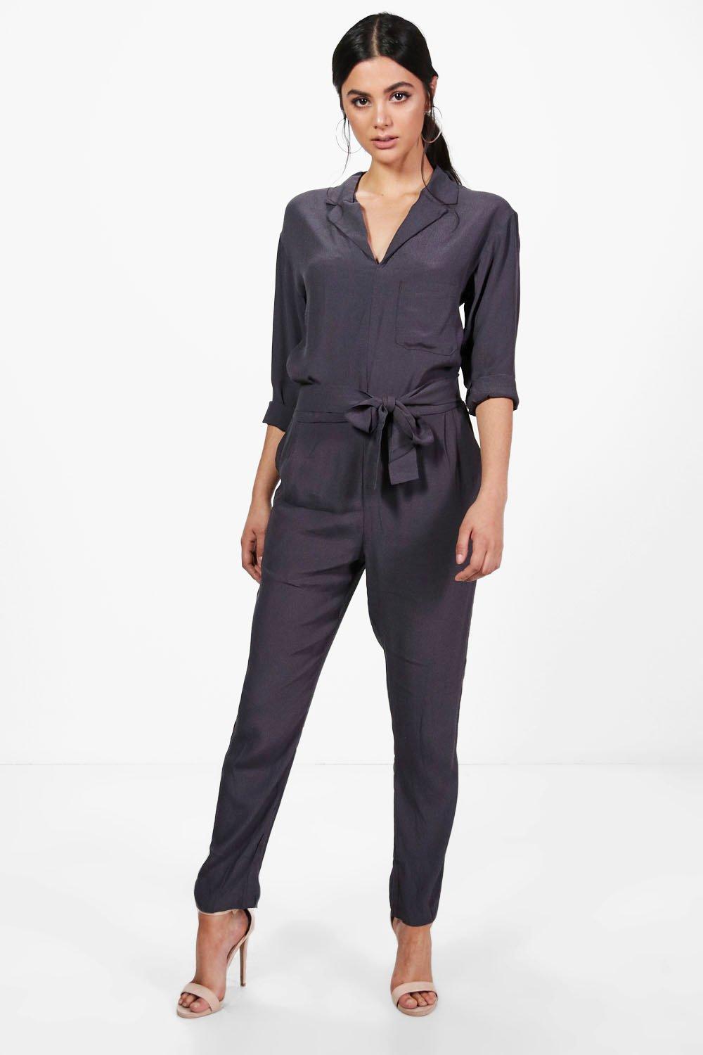 collared jumpsuit womens