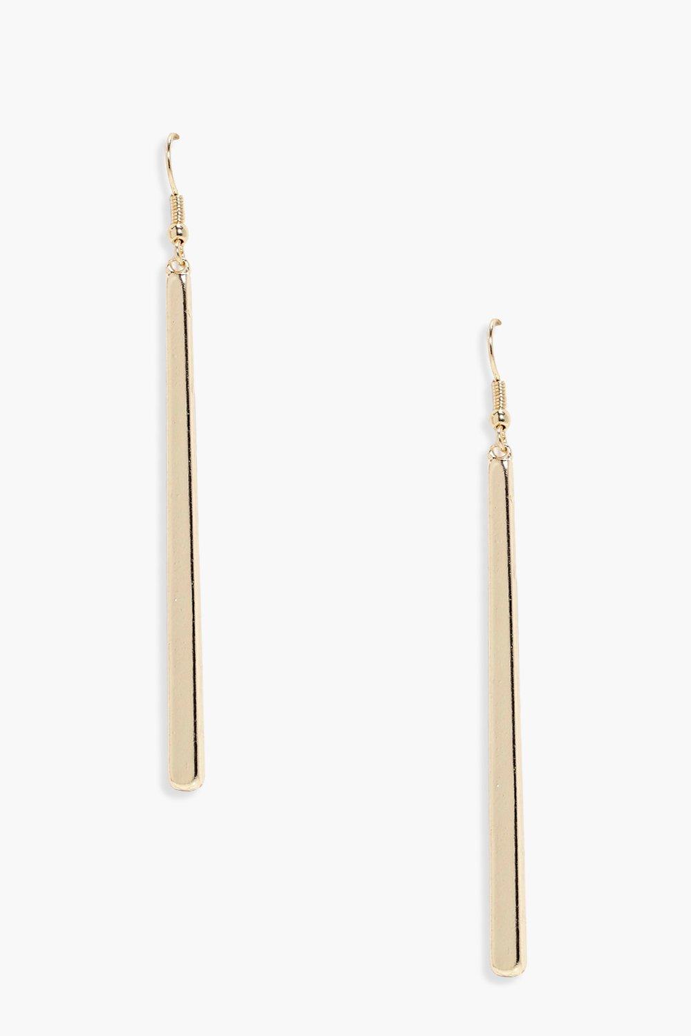 Womens Simple Bar Drop Earrings - Gold - One Size, Gold