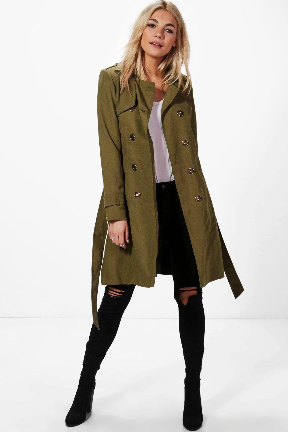 khaki coat womens