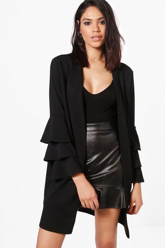 Kerry Frill Sleeve Duster