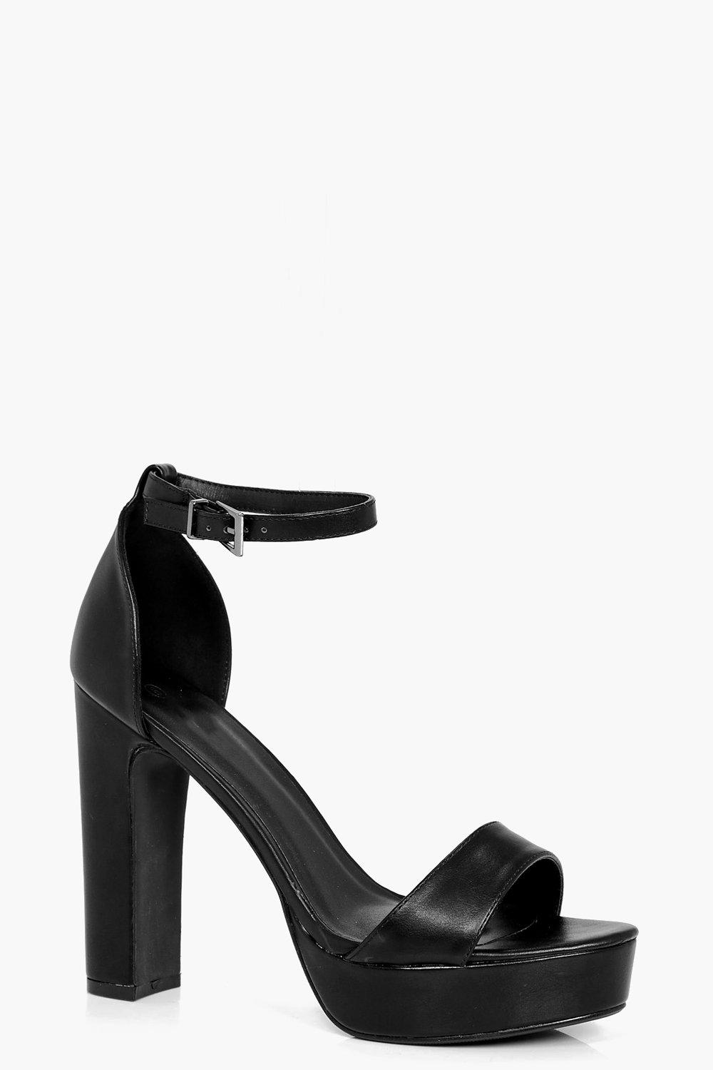 boohoo black high heels