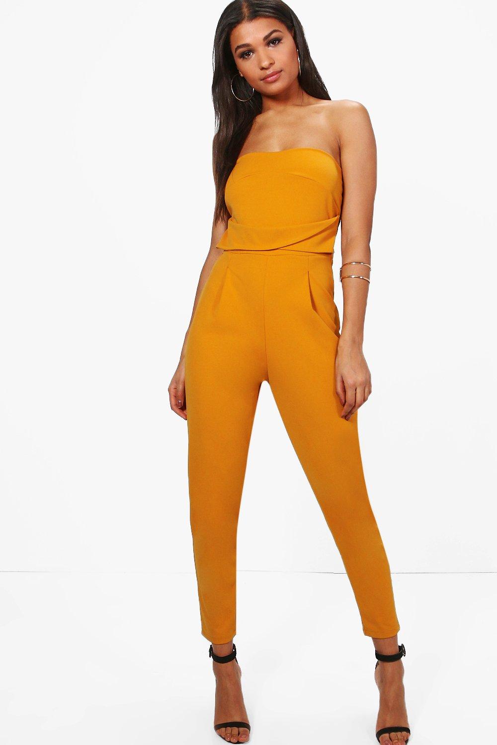 

Классический комбинезон Slim Fit в стиле бандо, Охра