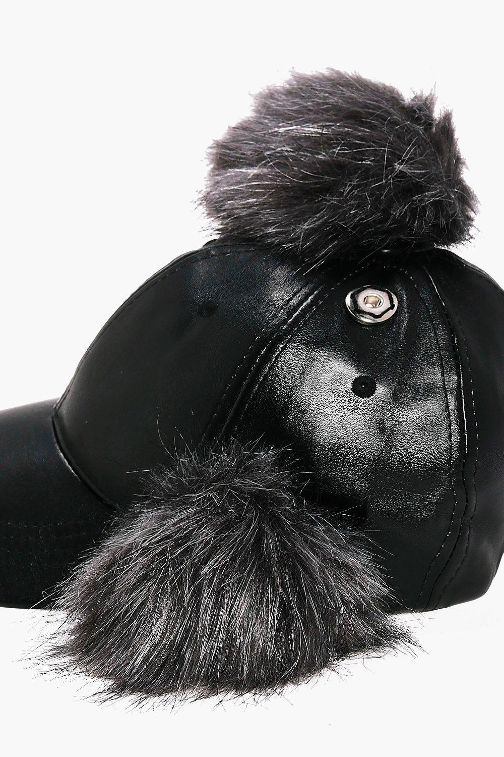 double pom pom baseball cap