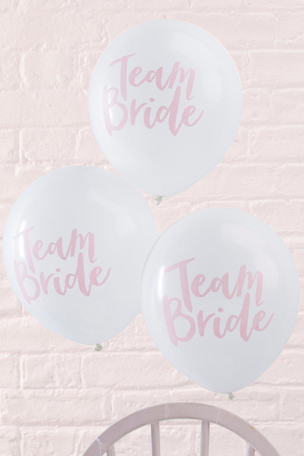 Ginger Ray Team Bride Slogan Balloon 10 Pck Boohoo