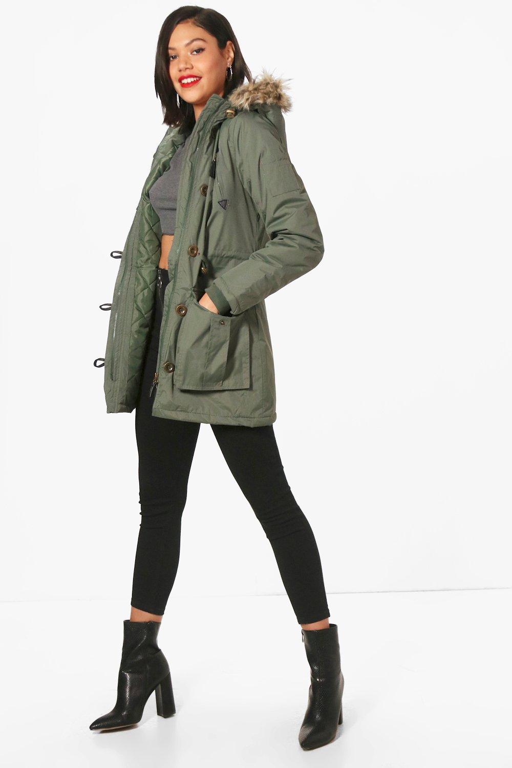 padded parka with hood