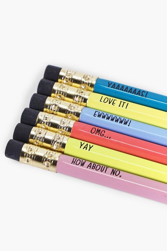 Vibe Squad Slogan Pencil Set