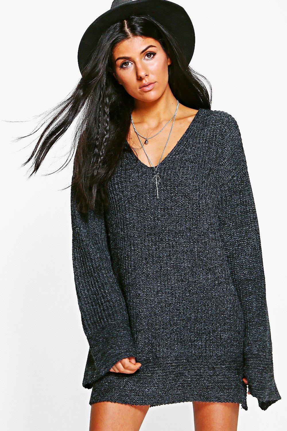 boohoo knitted dress