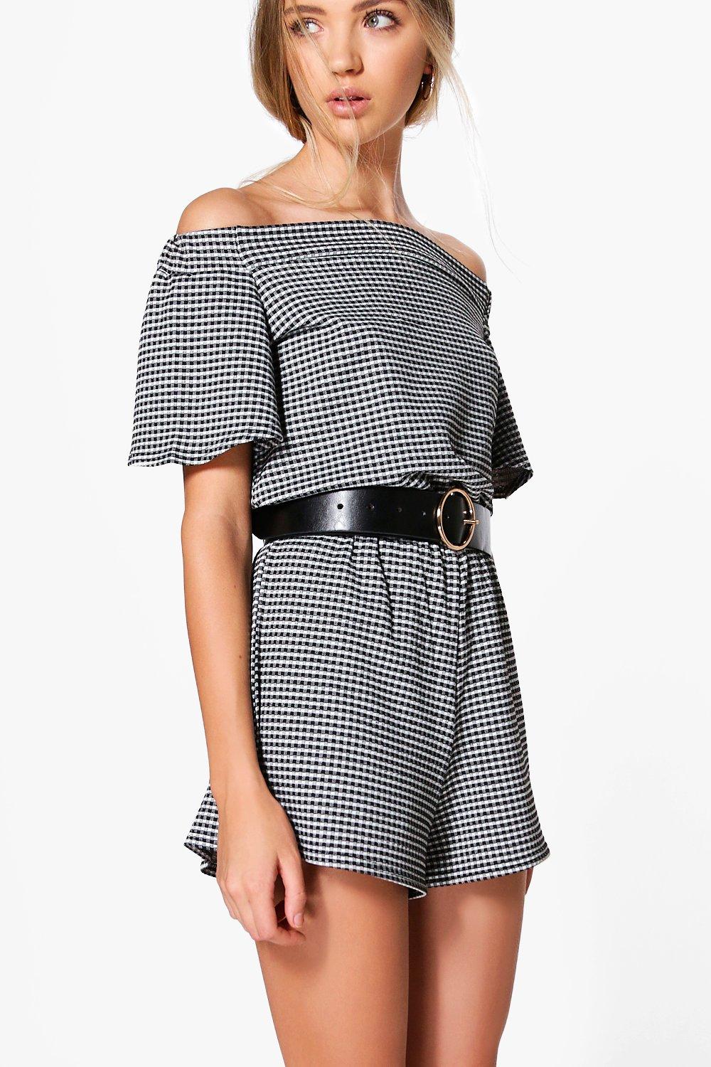 next gingham playsuit