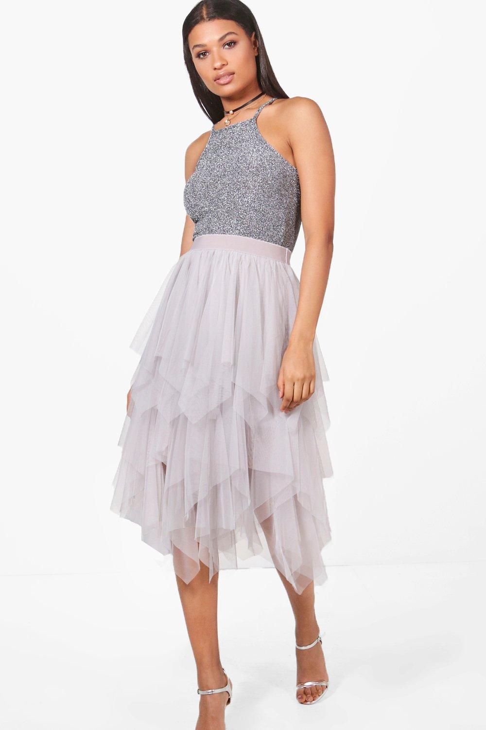 boohoo tulle dress