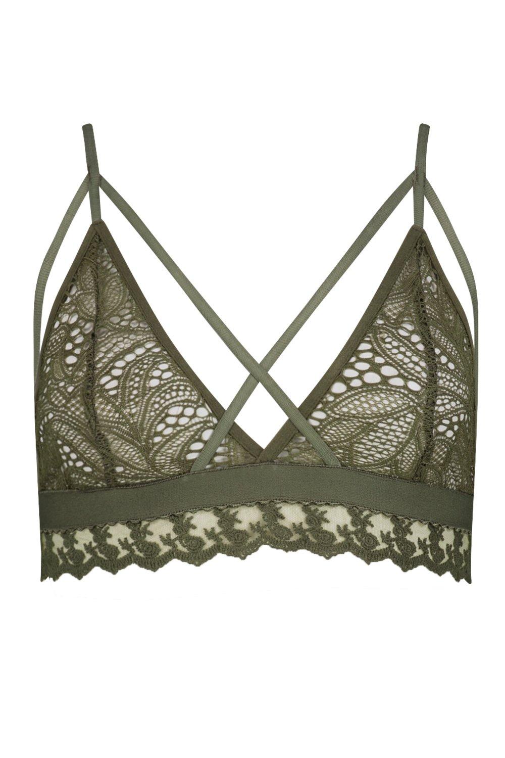 khaki bralette