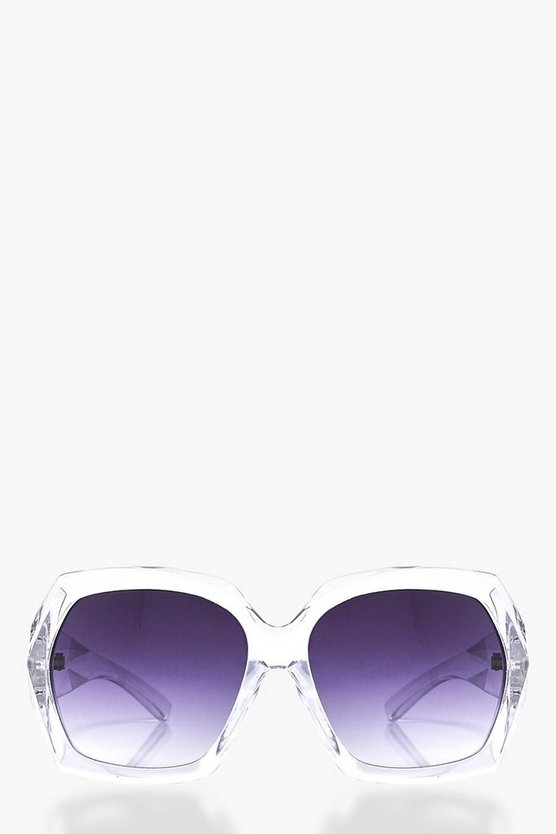Faye Clear Frame Oversized fashion glasses