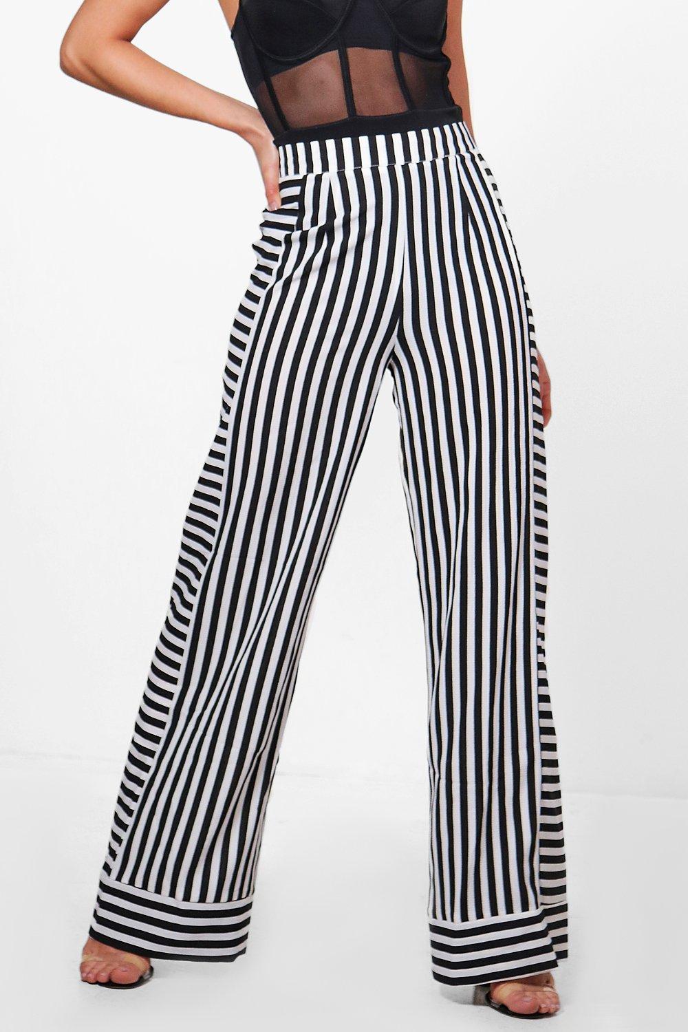 multi stripe trousers