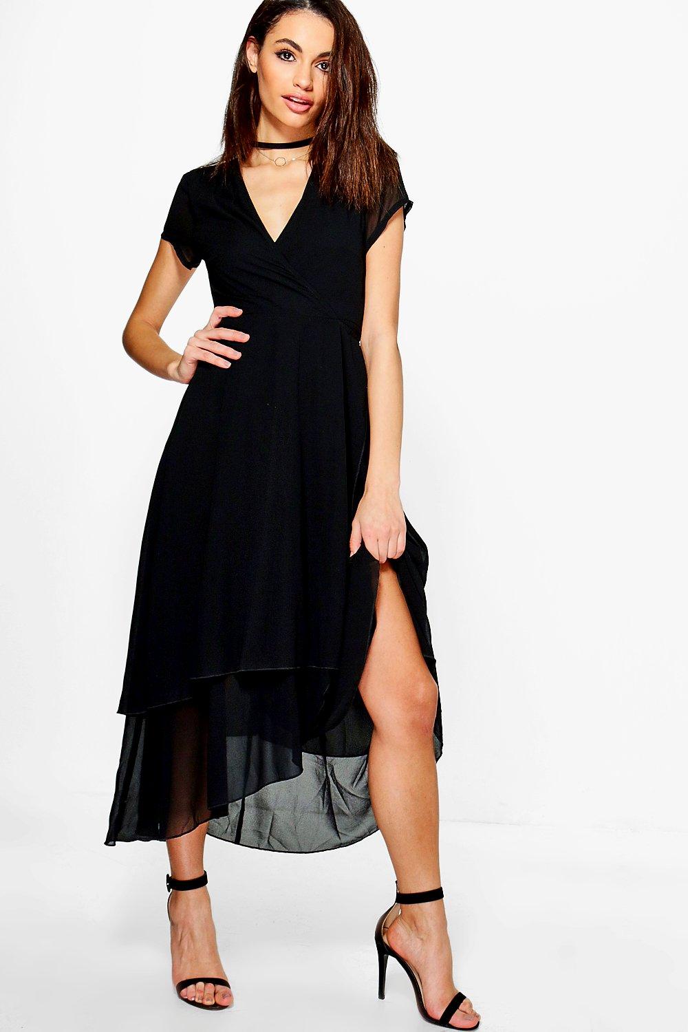 cap sleeve midi
