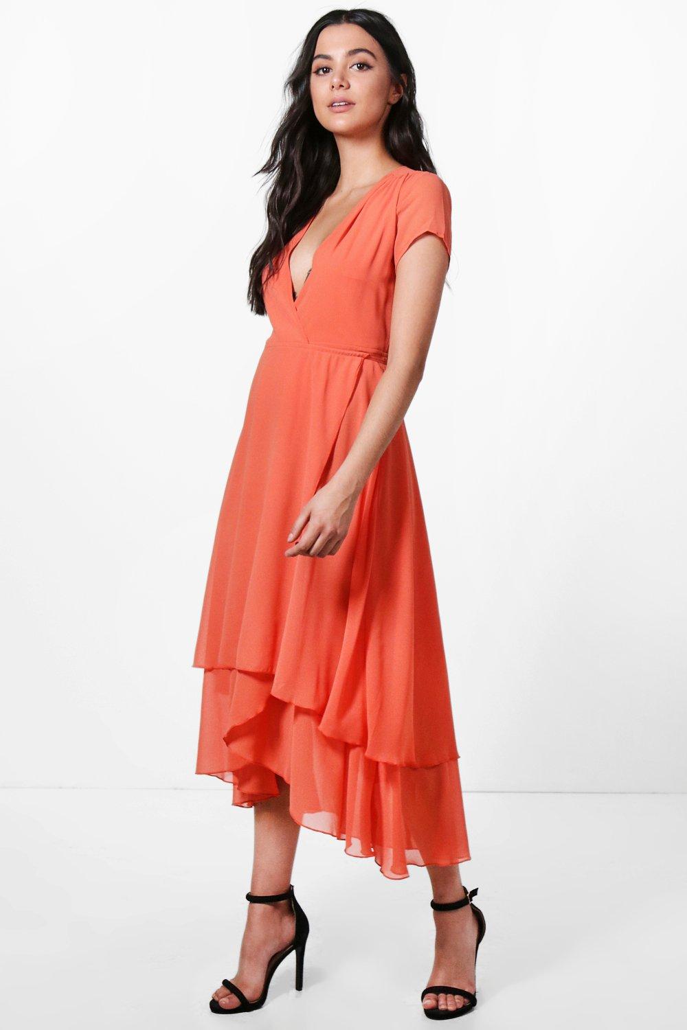 chiffon cap sleeves