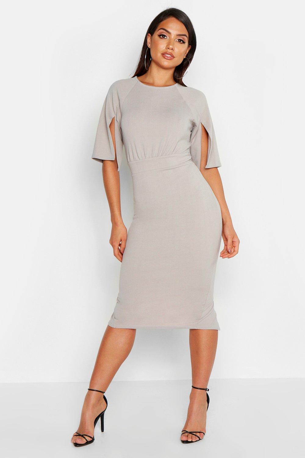 Boohoo Womens Split Sleeve Detail Wiggle Midi Dress eBay Boohoo Womens Split Sleeve Detail Wiggle Midi Dress eBay
