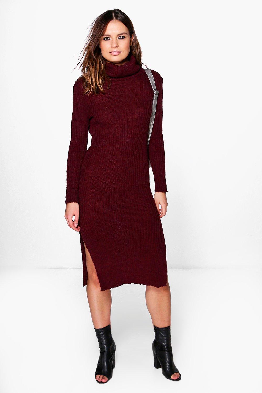 boohoo roll neck jumper dress