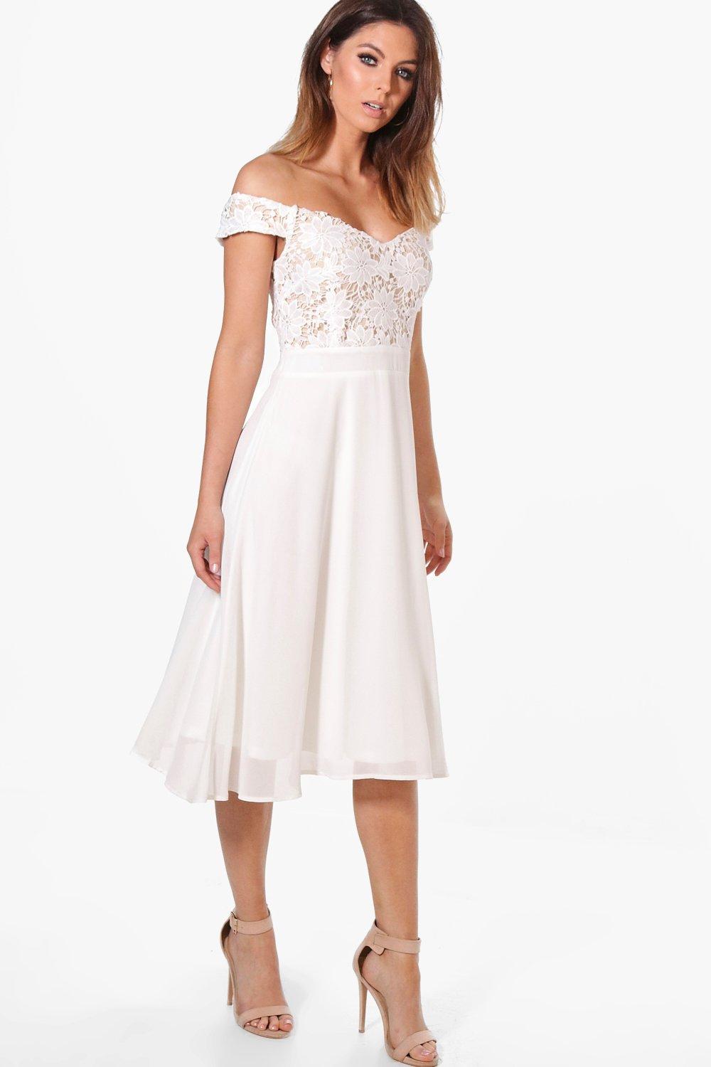 White Chiffon Dress