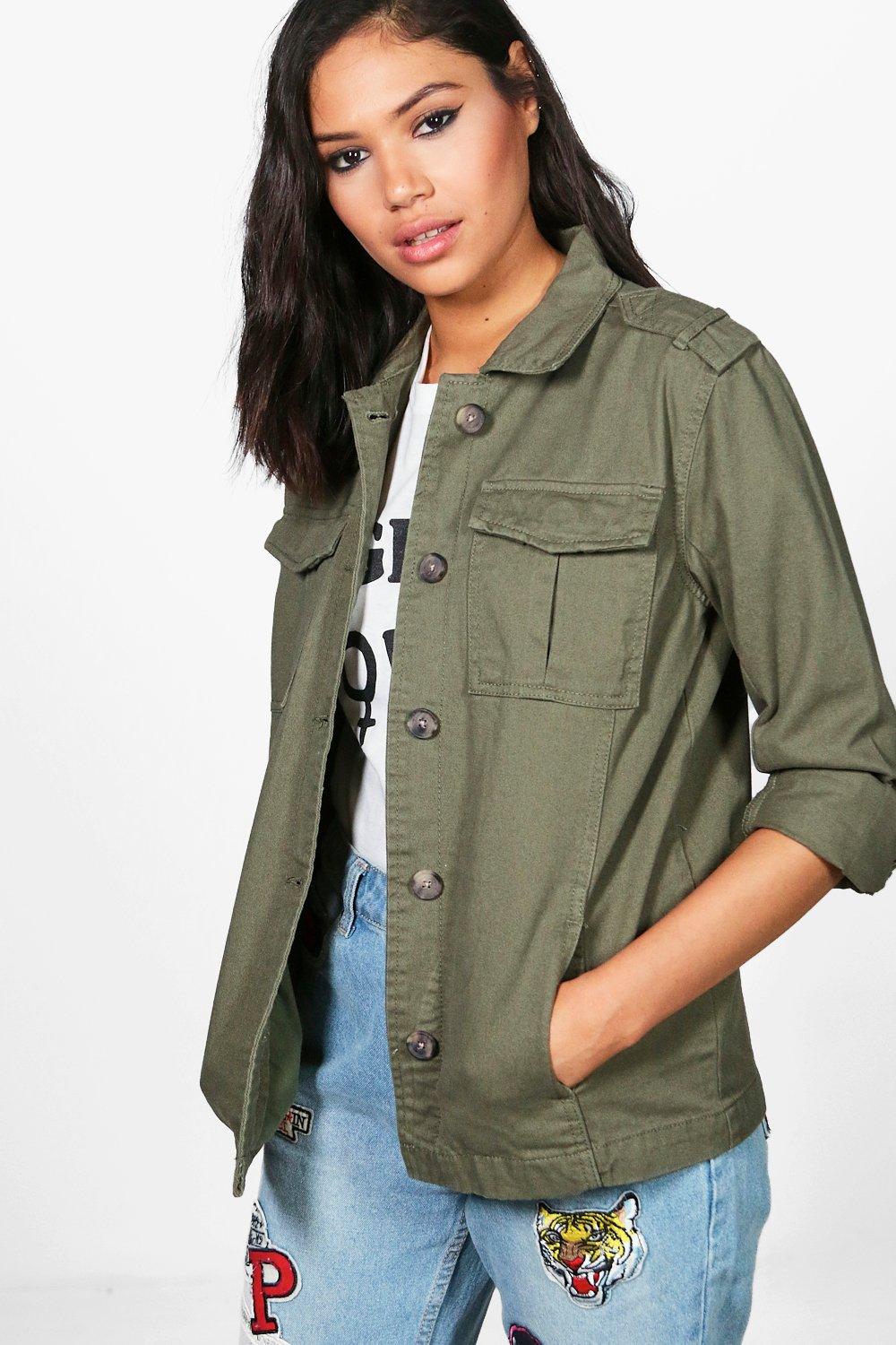 short utility jacket women's