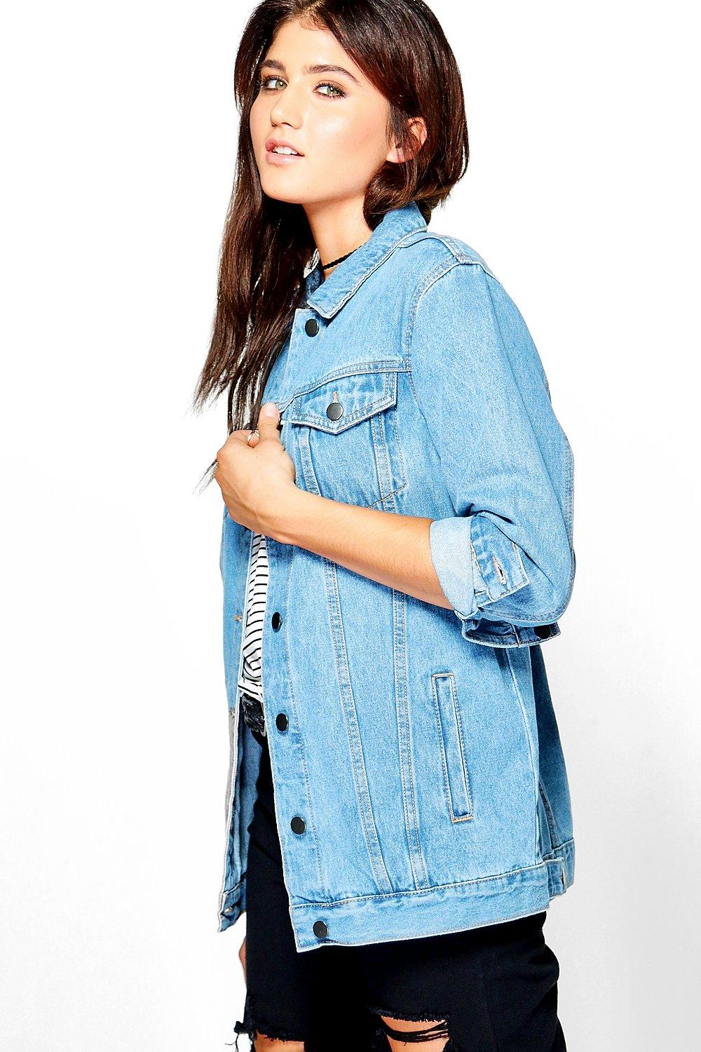 longline denim jacket
