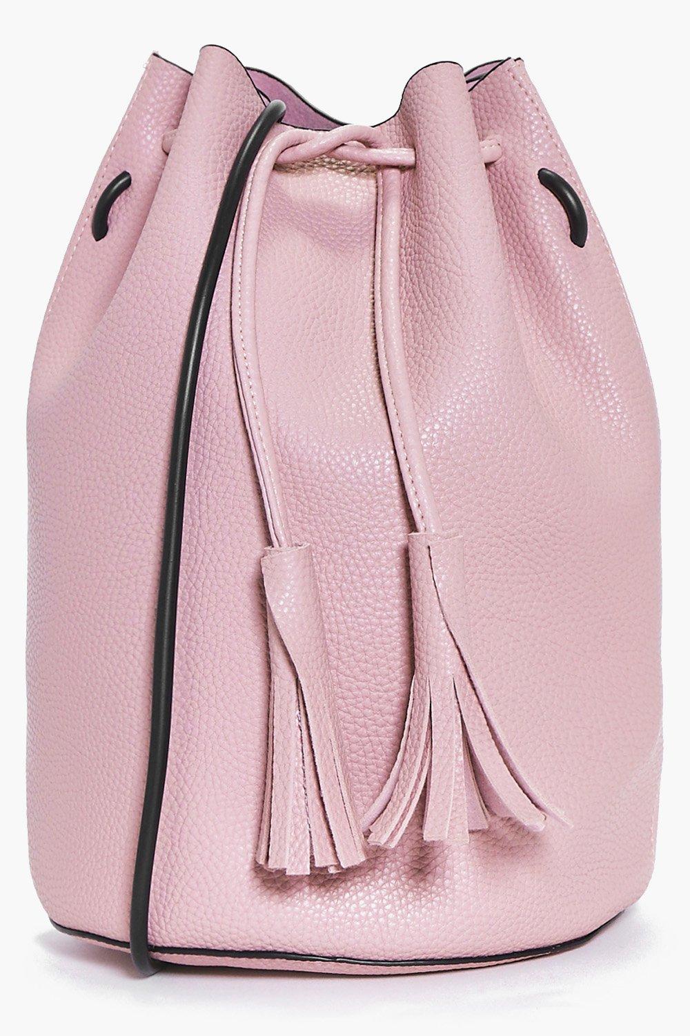 drawstring duffle handbag
