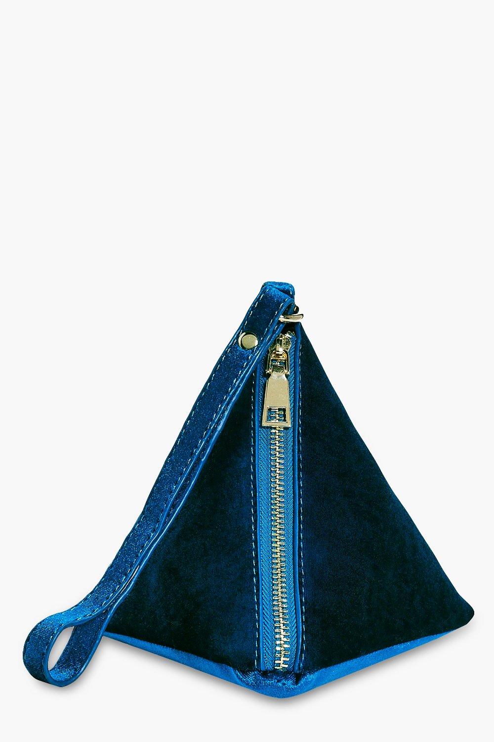 pyramid clutch bag